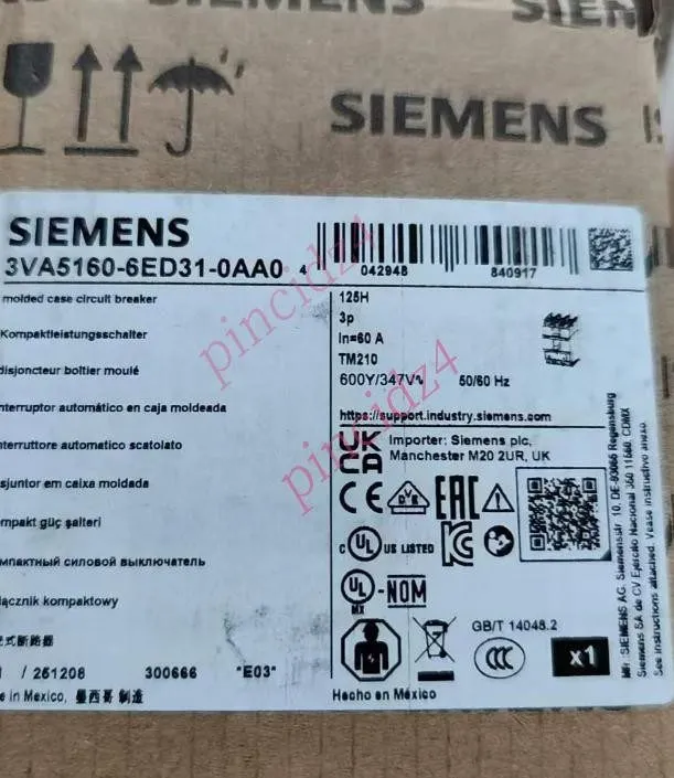 Автоматический выключатель Siemens 3VA5160-6ED31-0AA0 Circuit Breaker 60 Amp 3VA