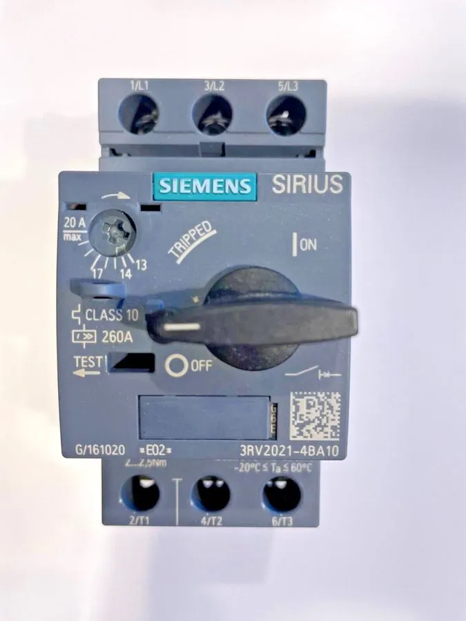 Автоматический выключатель Siemens Circuit Breaker 3RV2021-4BA10 Motor Protectio