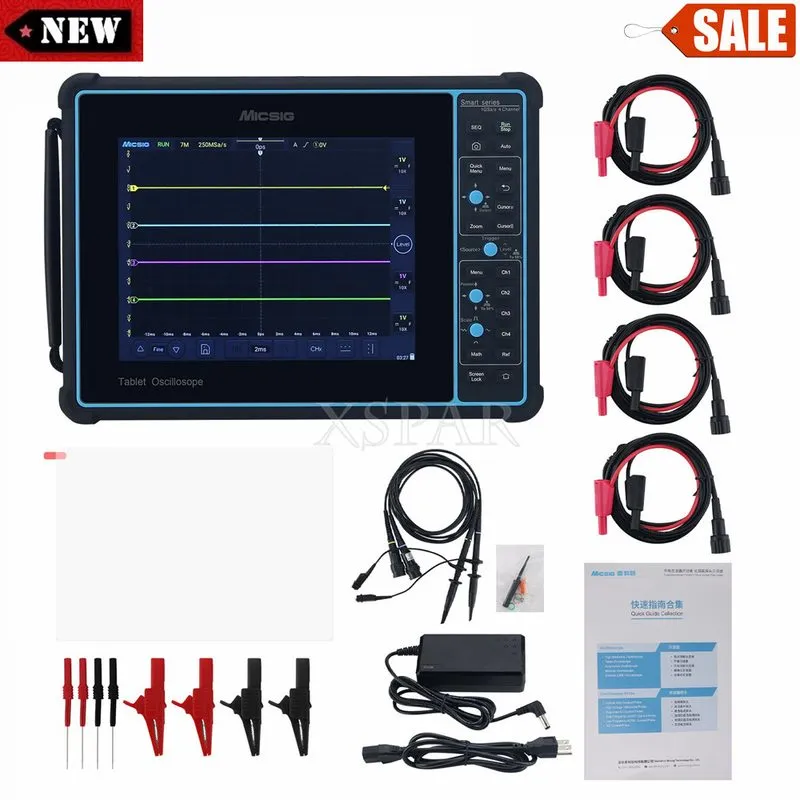 Осциллограф Micsig SATO1004 100MHz 1GSa/s Automotive Oscilloscope 4CH Tablet Osc