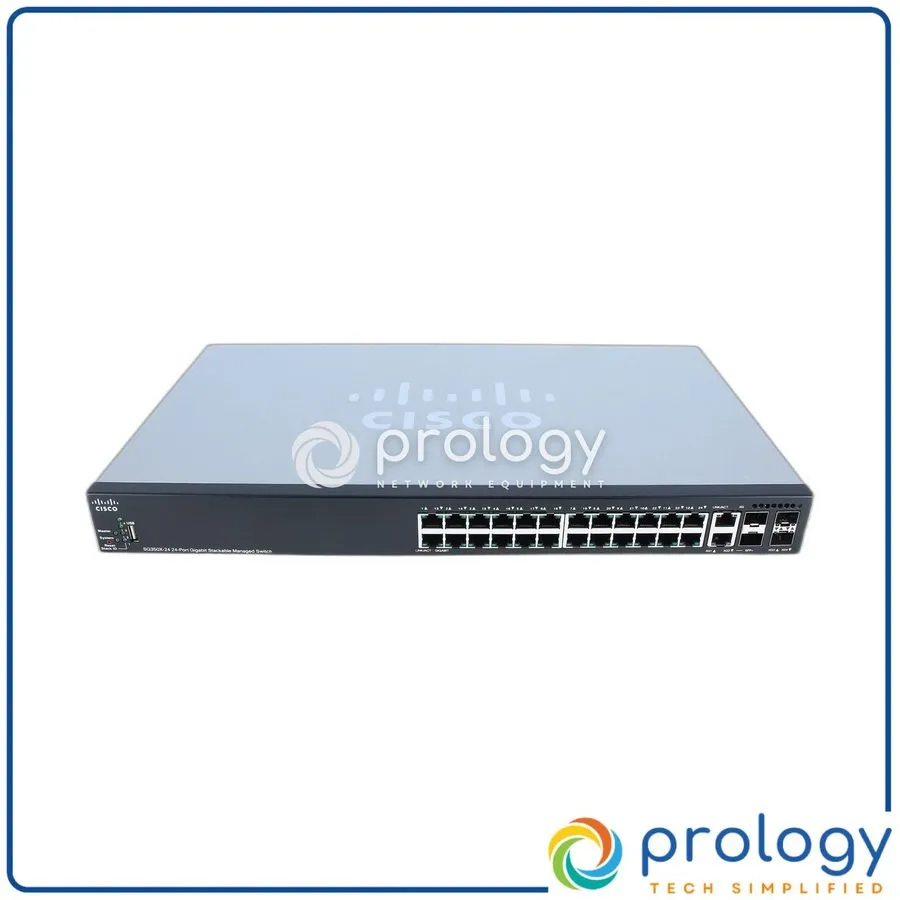 Коммутатор Cisco SG350X-24-K9 V01 24-Port Gigabit Stackable Managed Switch