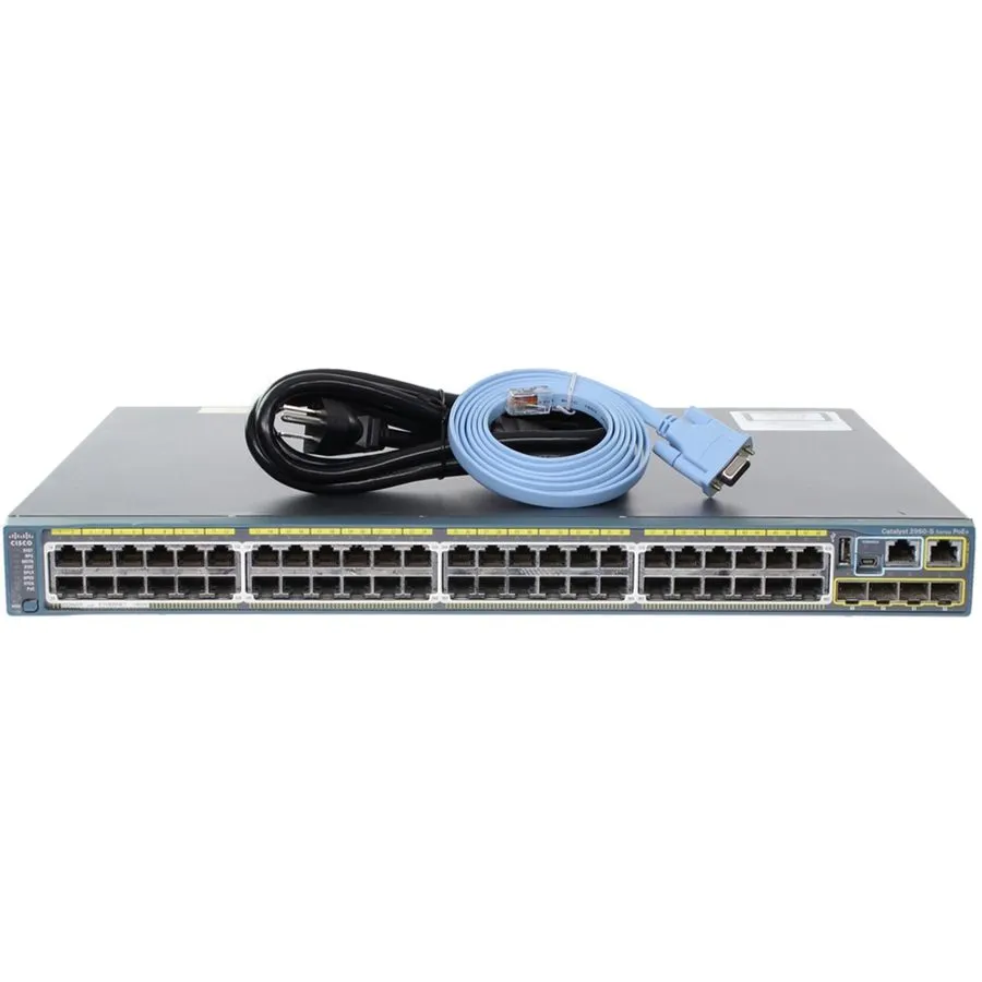 Коммутатор Cisco WS-C2960S-48FPS-L Catalyst 2960-S 48-Port PoE+ Network Switch