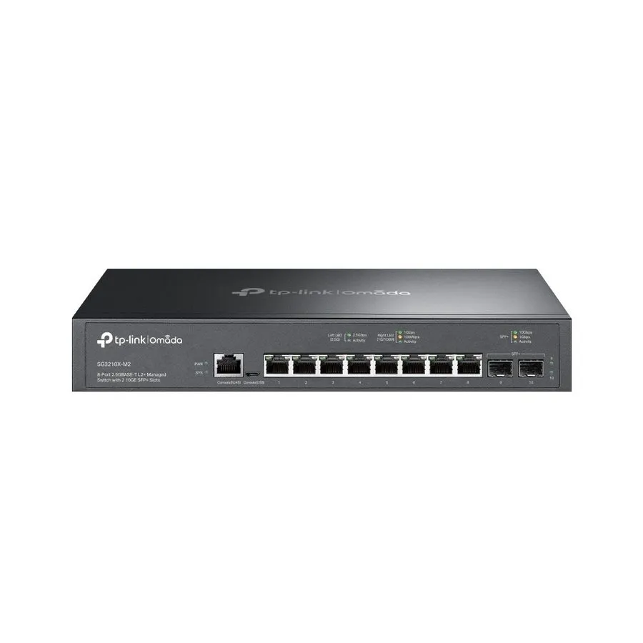 Коммутатор TP-Link SG3210X-M2 Omada 8-Port 2.5Gbps L2+ Managed Switch 2 10GE SFP