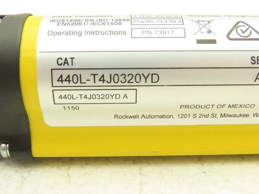 Световая завеса Allen Bradley 440L-T4J0320YD Light Curtain Guardmaster Transmitt