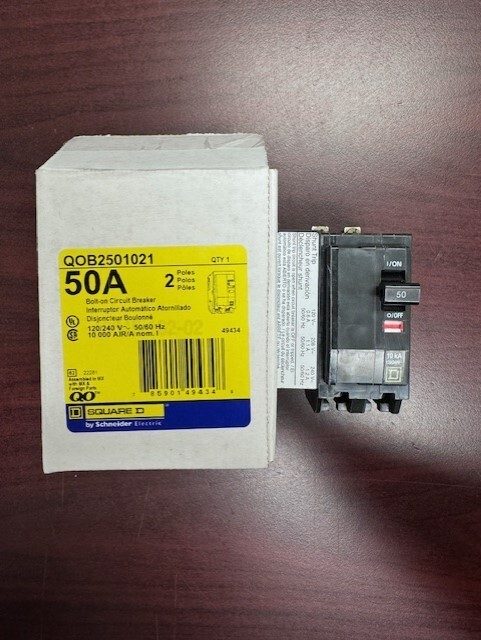 Электрооборудование QOB2501021 2Pole 50Amps 120/240Volt 120V w/Shunt BOLT-ON Squ