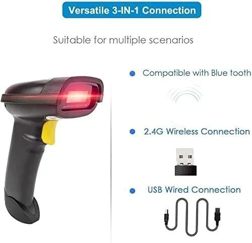 Сканер штрих-кода 1698W Handheld Wirelress Barcode Scanner AND NT-1228BL Bluetoo
