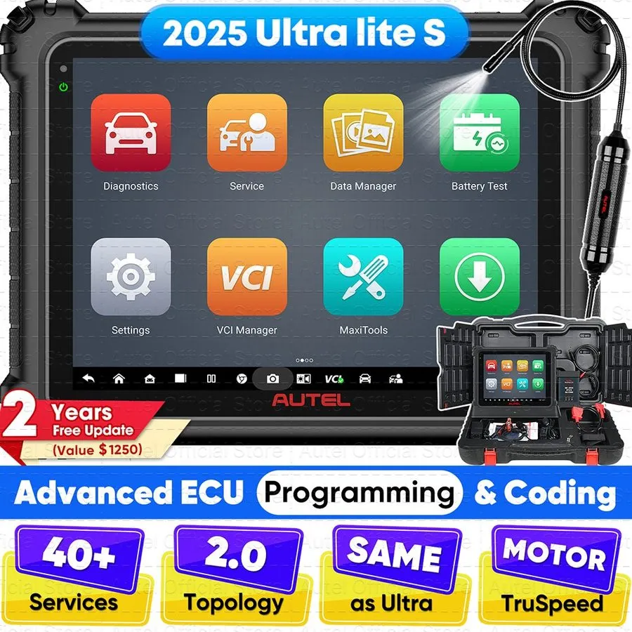 Диагностический сканер Autel MaxiSYS Ultra S2 AI Intelligent Scanner VCMI2 Diagn — фото лота 2