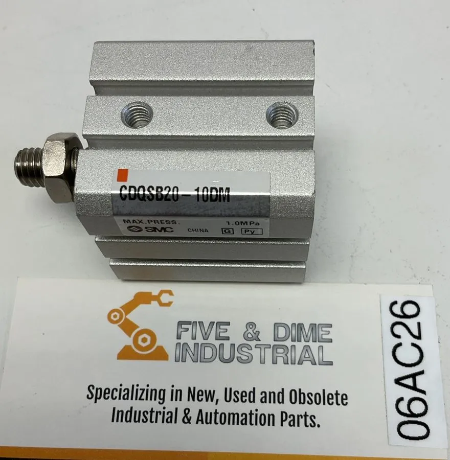 Пневмоцилиндр SMC CDQSB20-10DM Compact Pneumatic Cylinders 20mm Bore 10mm Stroke