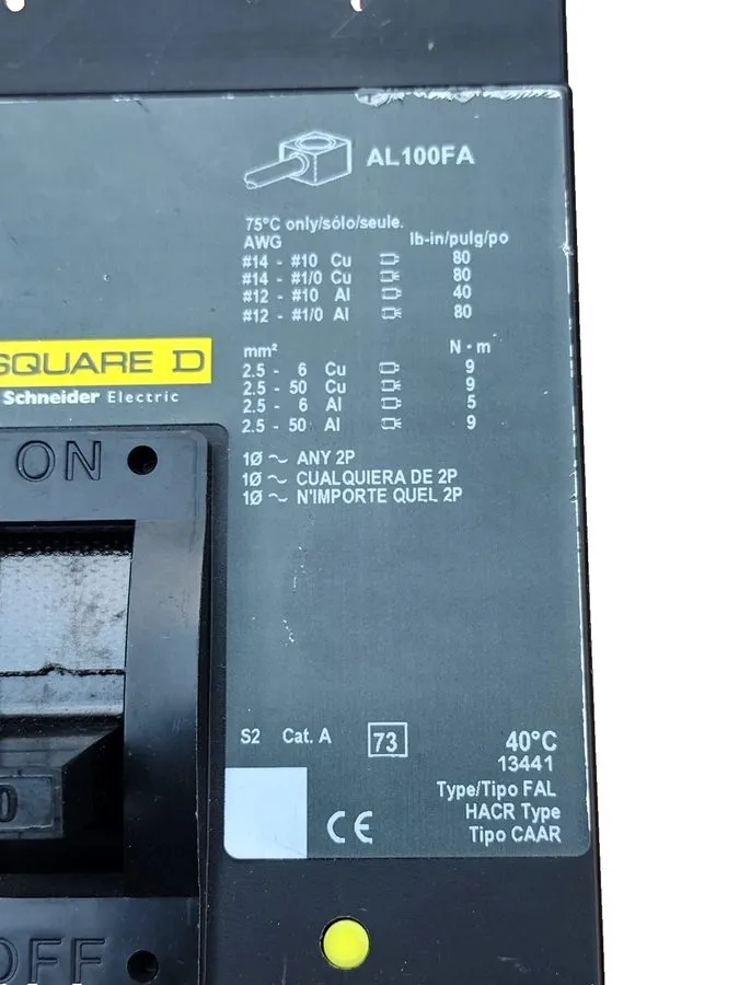 Автоматический выключатель Square D FAL34050 50A 3-Pole 480V Circuit Breaker FA  — фото лота 2