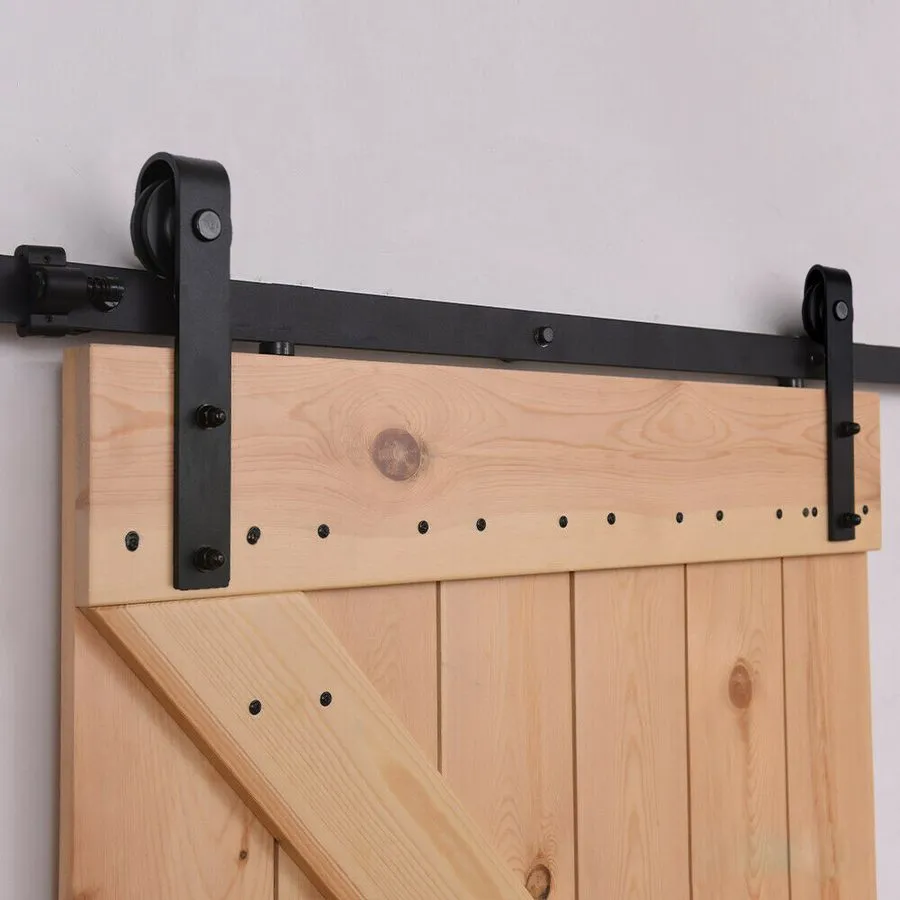 Комплект направляющих 6-20FT Sliding Barn Door Hardware Closet Track Rail Kit — фото лота 2