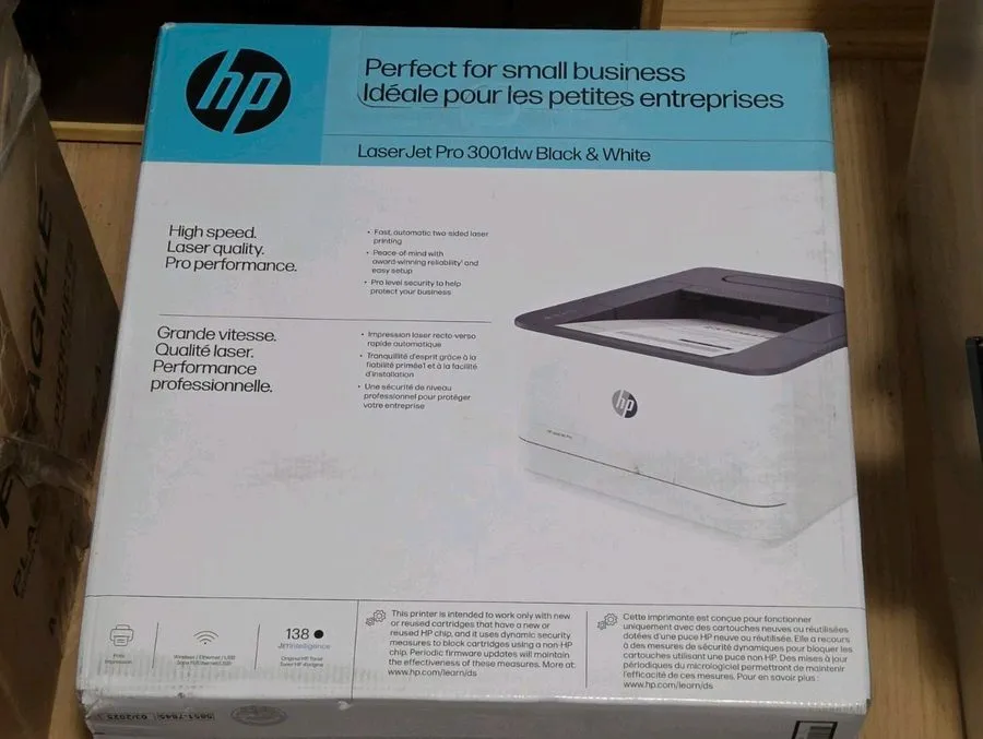 Лазерный принтер HP LaserJet Pro 3001dw Laser Printer Black And White Wifi Mobil