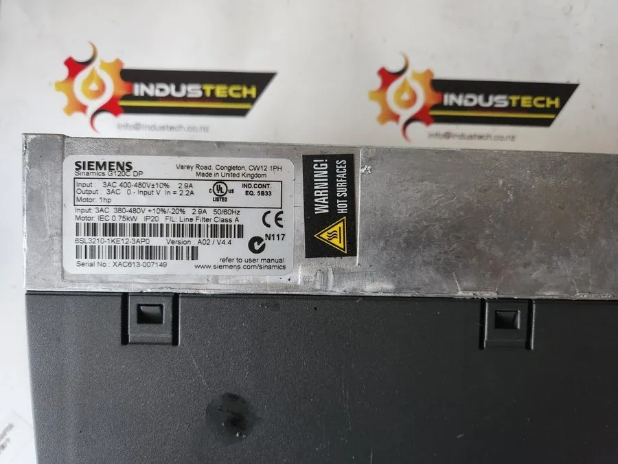 Частотный преобразователь Siemens frequency inverter Sinamics G120C DP 0,75kW 6S