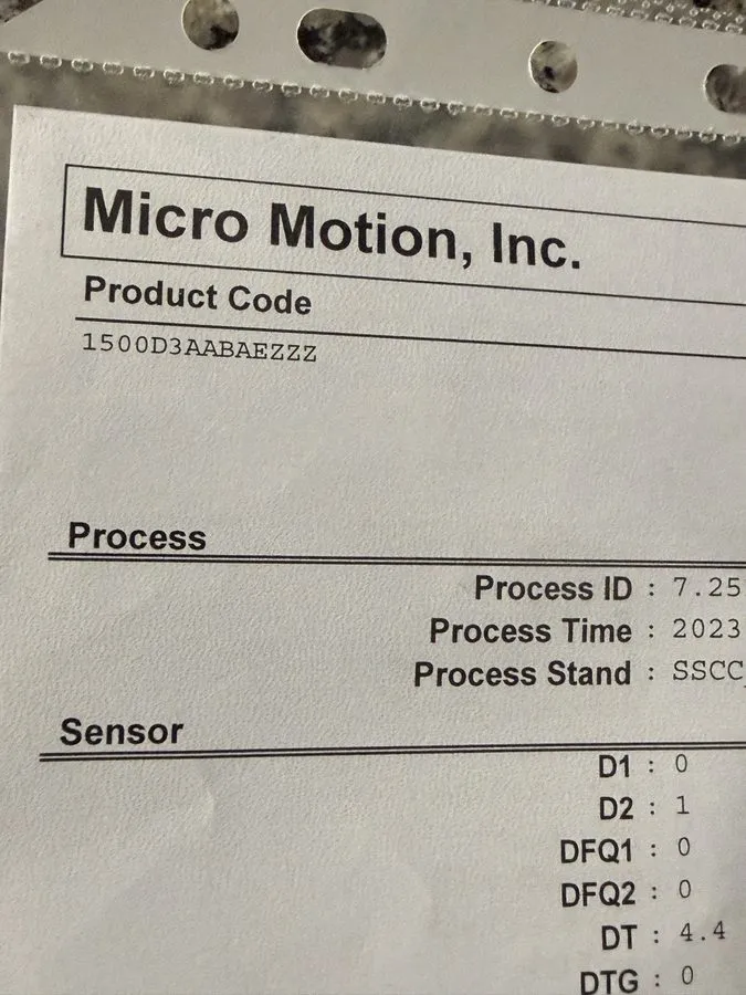 Контроллер Micro Motion 1500D3AABAEZZZ Mass Flow Controller with Accessories — фото лота 2