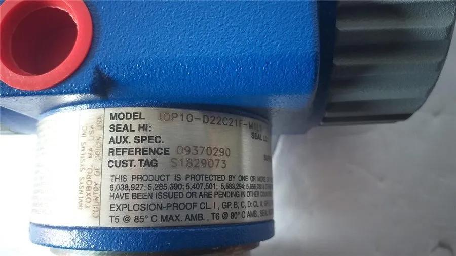 Датчик давления Foxboro IDP10-D22C21F-M1L1 Pressure Transmitter Valve