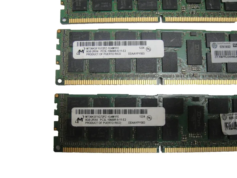 Модуль памяти Micron 8GB PC3L-10600R DDR3-1333MHz ECC Server Ram MT36KSF1G72PZ-1