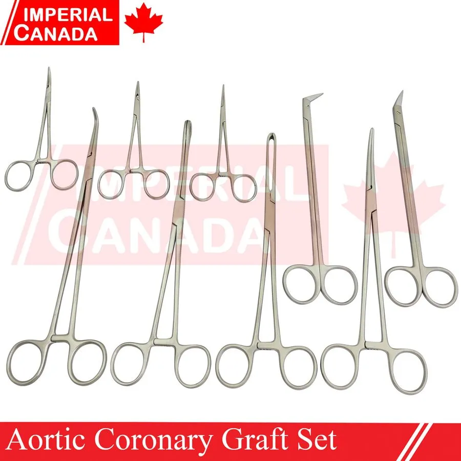 Хирургический инструмент Aortic Coronary Graft Set Stainless Steel Surgical Inst — фото лота 2