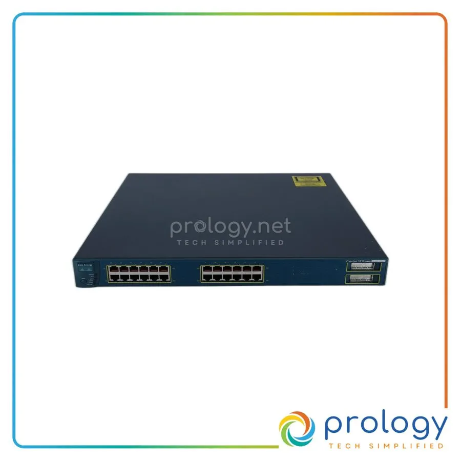 Коммутатор Cisco WS-C3550-24PWR-SMI Switch 24 10/100 2 GBIC CCNA CCNP w/Racks 6M