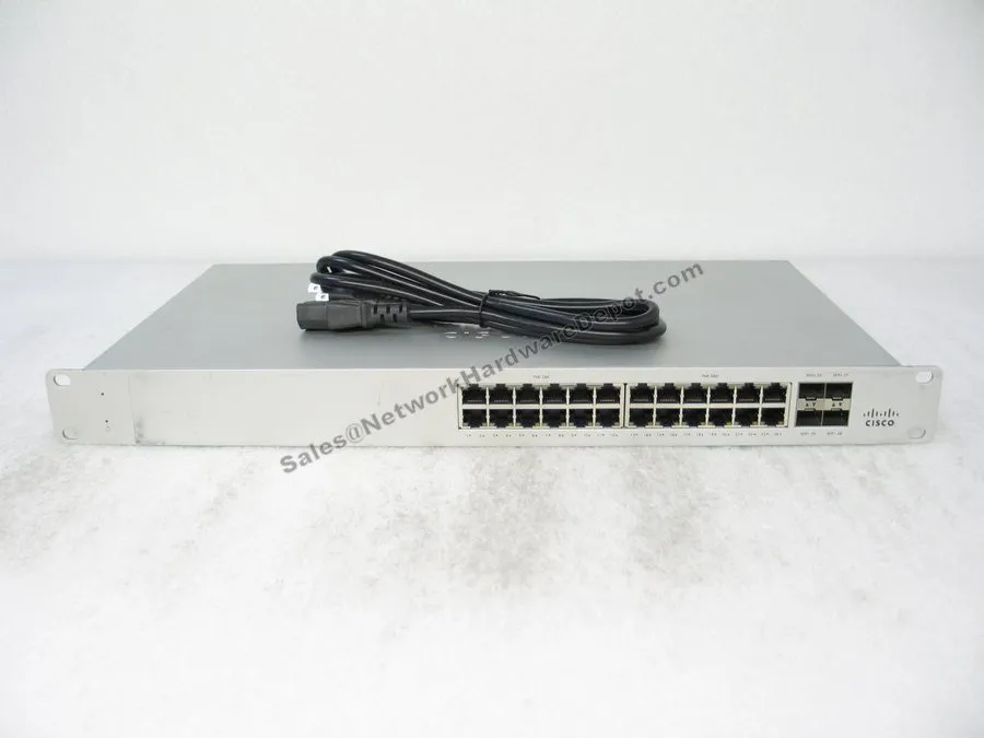 Коммутатор Cisco Meraki MS125-24P-HW 10G L2 370W PoE Switch box in bad cond