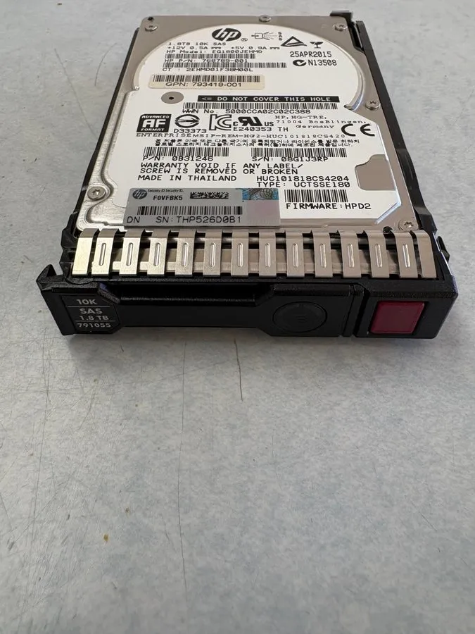 Жёсткий диск 791034-B21,791055-001 HP 1.8TB 10K 12G SC 2.5INCH SAS HDD