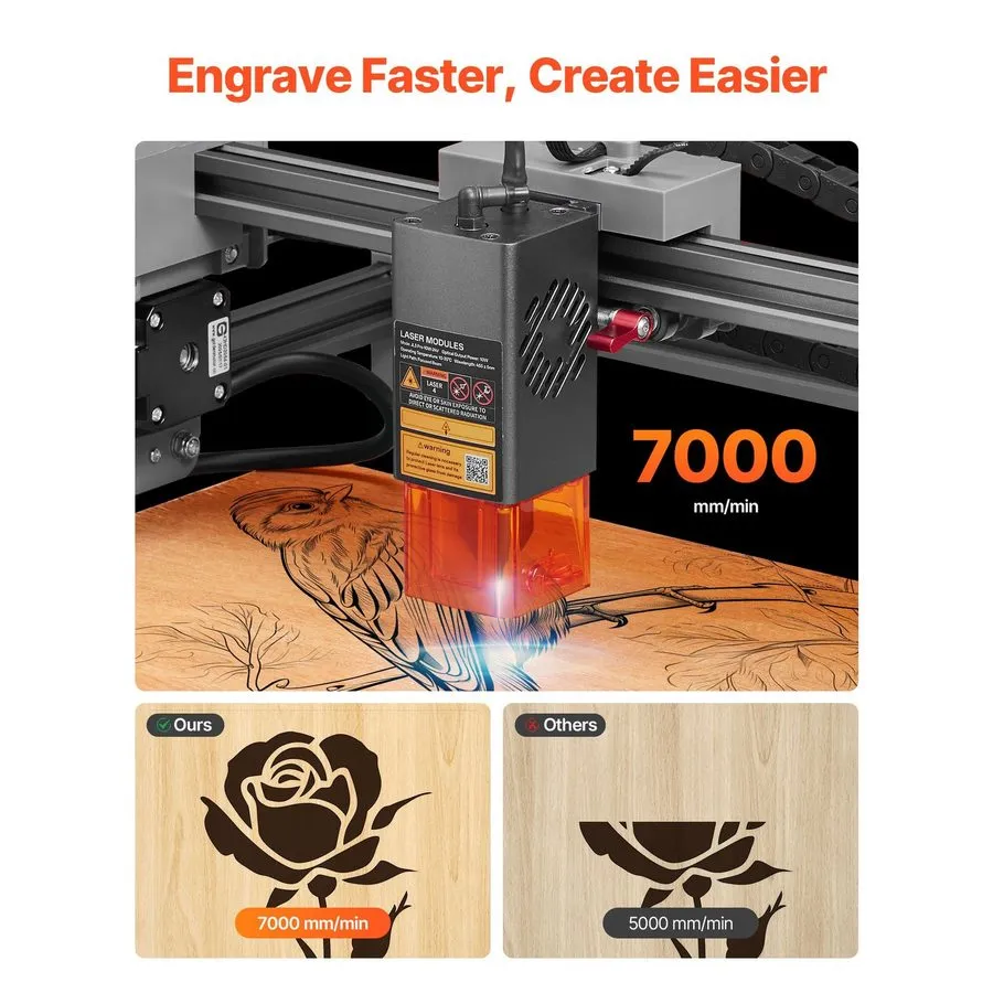 Лазерный гравёр 20W Laser Engraver 11.8x11.8in, Class 1 Safety