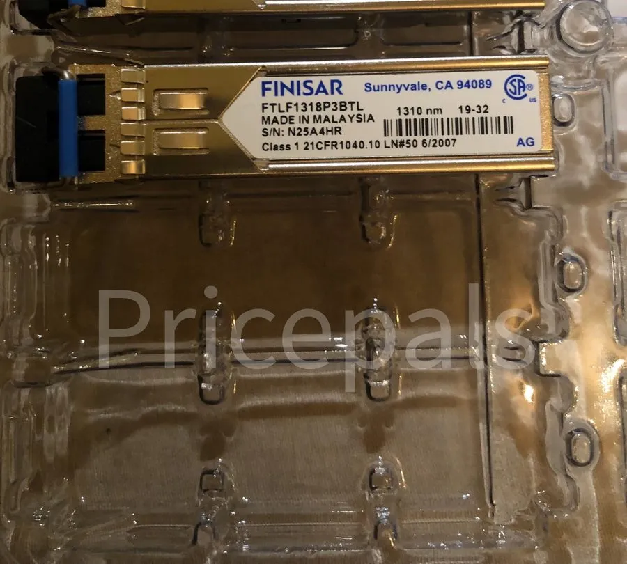 Трансивер Finisar FTLF1318P3BTL 1.25 Gb/s SFP-LX 1310nm 10km SMF transceiver