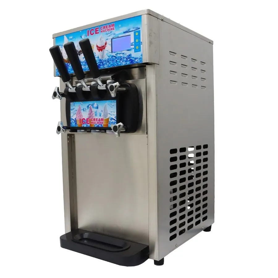 Оборудование для общепита 3 Flavor Soft Ice Cream Machine Commercial Soft Serve 