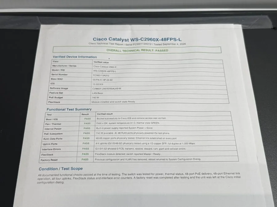 Коммутатор Cisco Catalyst WS-C2960X-48FPD-L