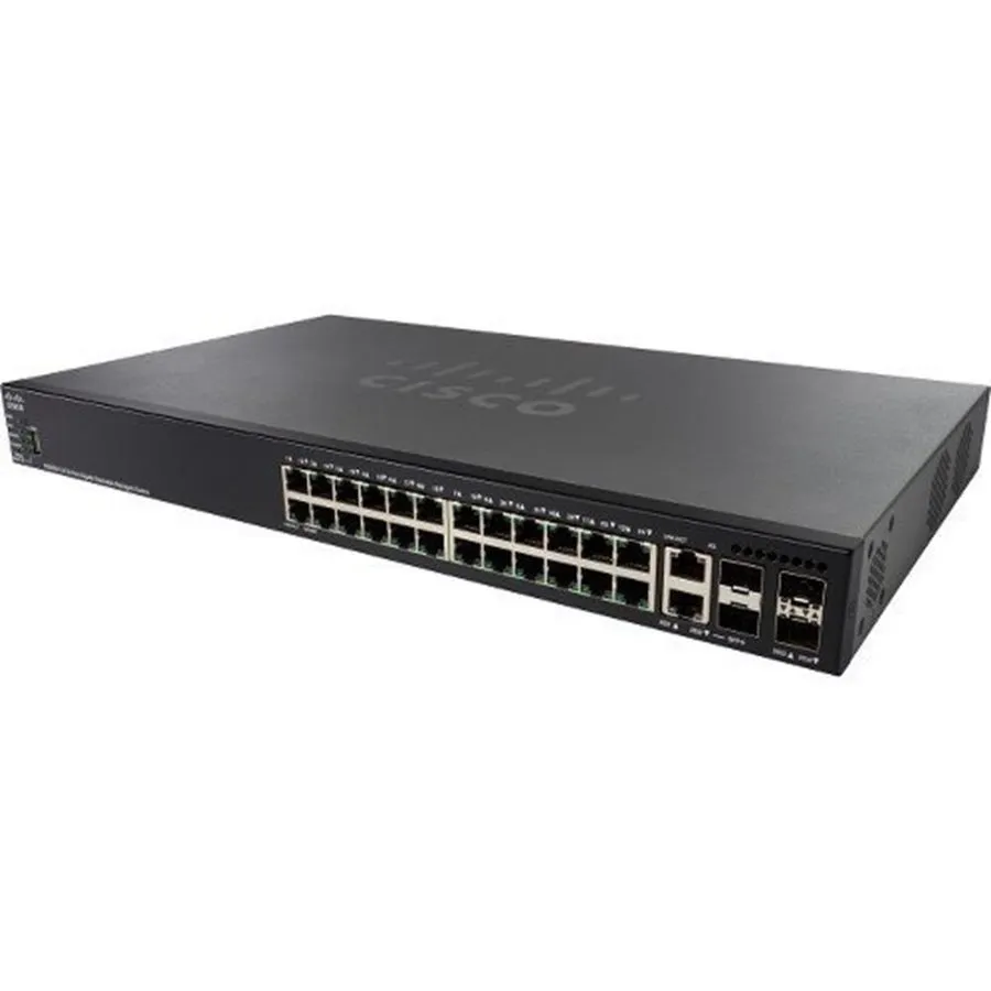 Коммутатор Cisco SG550X-24P-K9 24-Port Gigabit PoE+ Stackable Managed Switch — фото лота 1
