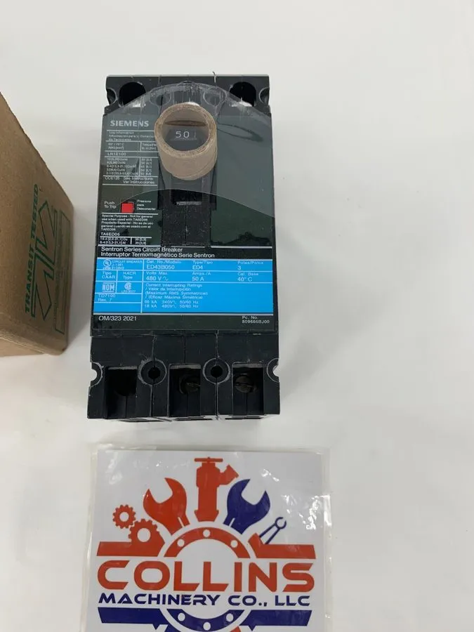 Автоматический выключатель Siemens ED43B050 Sentron Series Circuit Breaker 50A 3 — фото лота 2