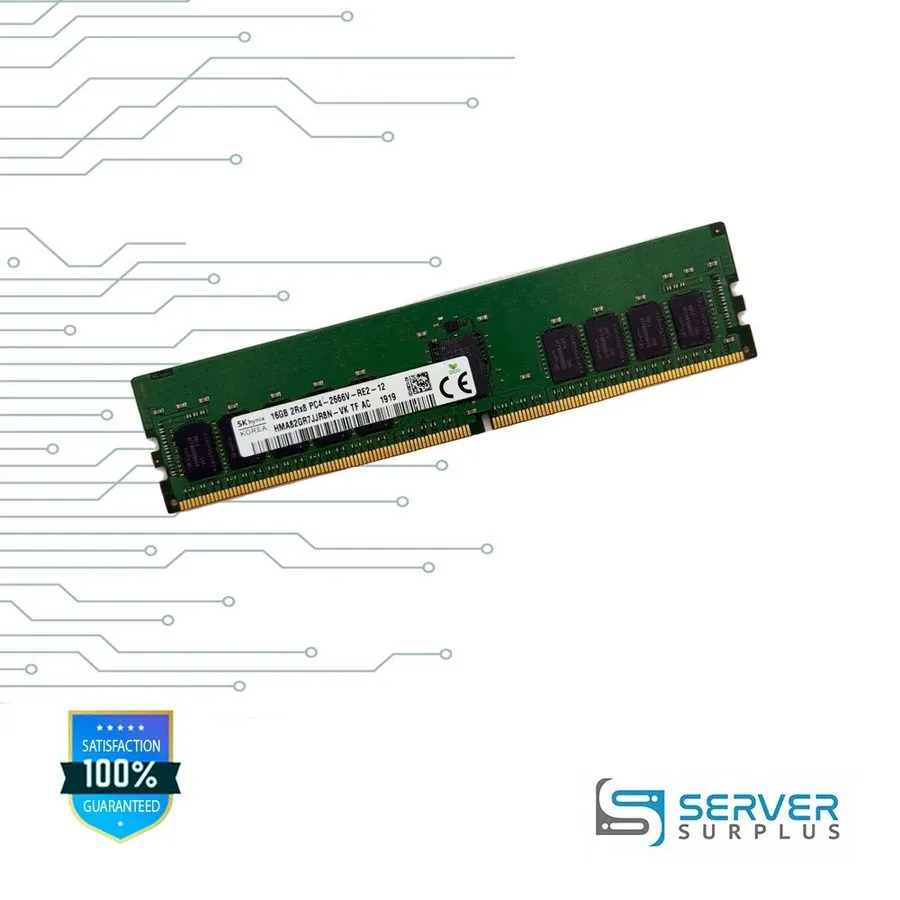Модуль памяти SK hynix 16GB DDR4-2666 PC4-21300 2Rx8 ECC REG RDIMM HMA82GR7JJR8N