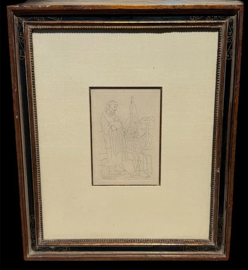 Лабораторный прибор RARE ORIGINAL AUTHENTIC PABLO PICASSO (SPANISH, 1881-1973) E