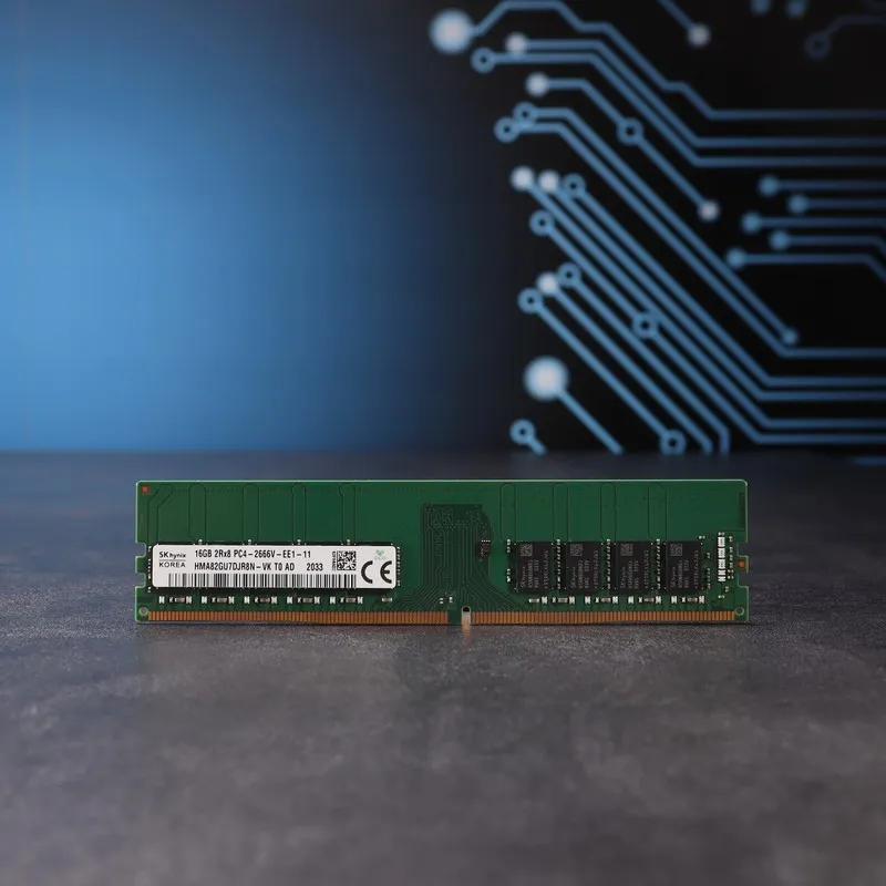 Модуль памяти ATTENTION SERVER RAM! SK hynix 16GB PC4-2666 ECC Unbuffered // HMA — фото лота 1