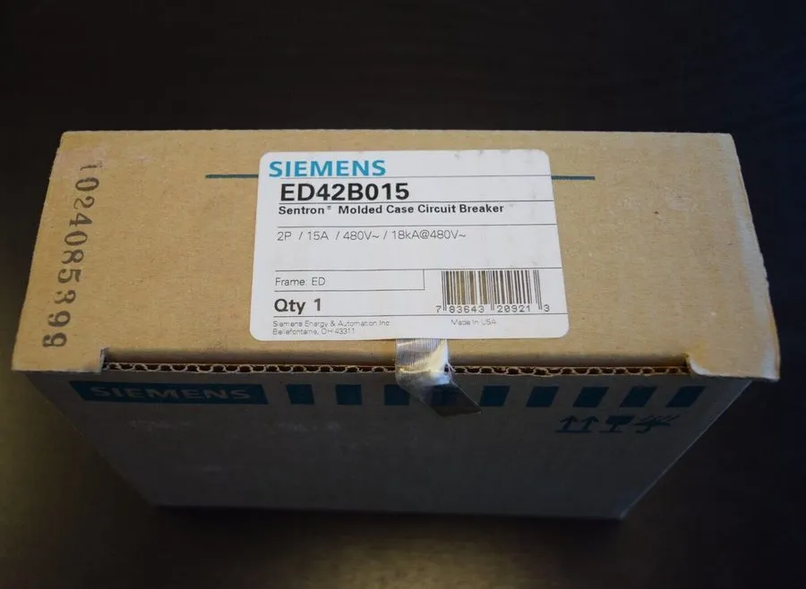 Автоматический выключатель Siemens ED42B015 Sentron Series Circuit Breaker 15A 2