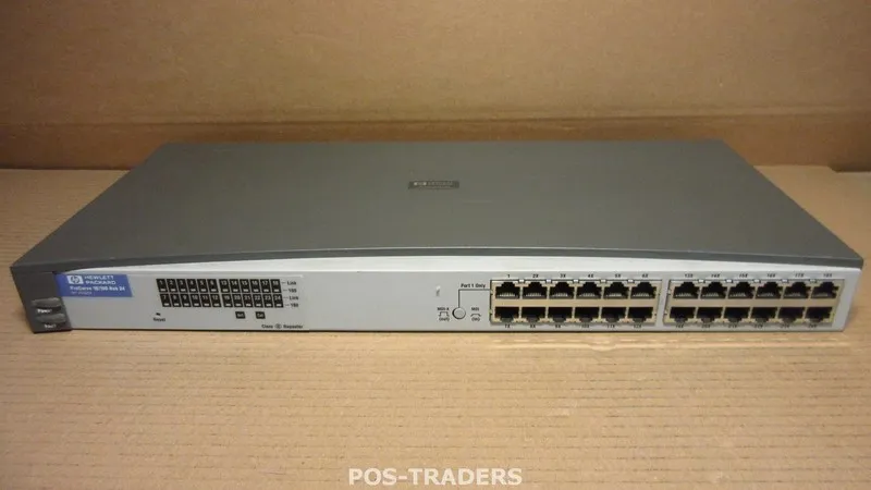 Коммутатор HEWLETT PACKARD J3295A PROCURVE 10/100 24-PORT ETHERNET HUB SHIP