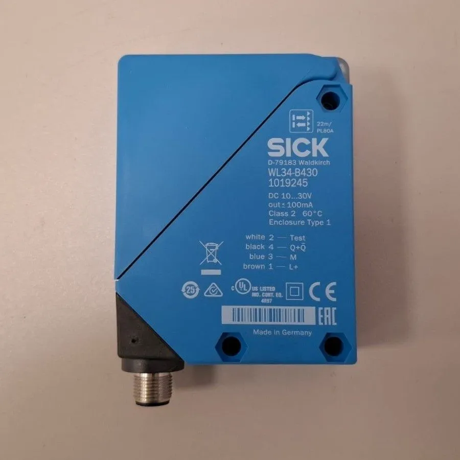 Фотоэлектрический датчик SICK WL34-B430 1019245 photoelectric switch sensor — фото лота 1