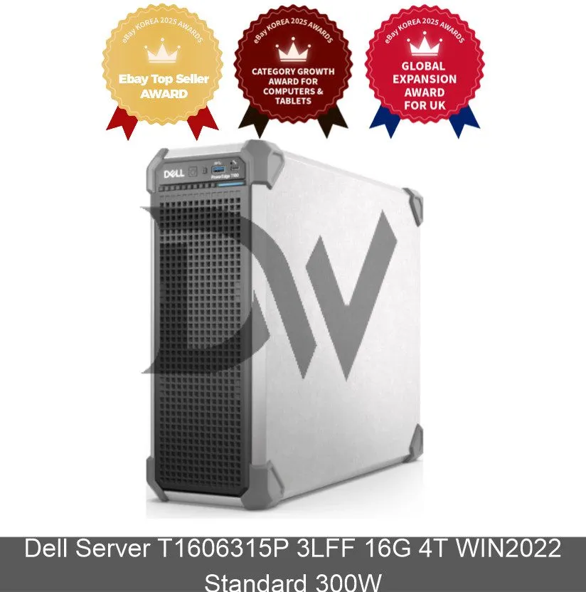 Сервер Dell Server T1606315P 3LFF 32G 4T WIN2025 Standard 300W Server Computer