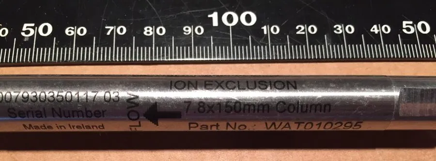 Хроматограф Waters HPLC Ion Exclusion Column, 7 µm, 7.8 x 150 mm, IC-PAK, WAT010