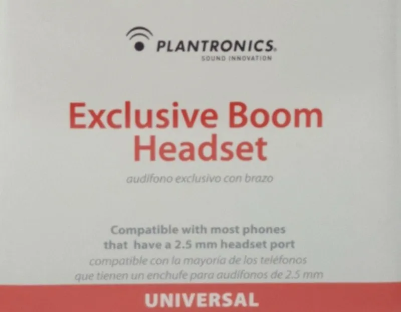 VoIP-шлюз Verizon Plantronics Exclusive Boom Headset Model MX250MCAE 2.5mm Port