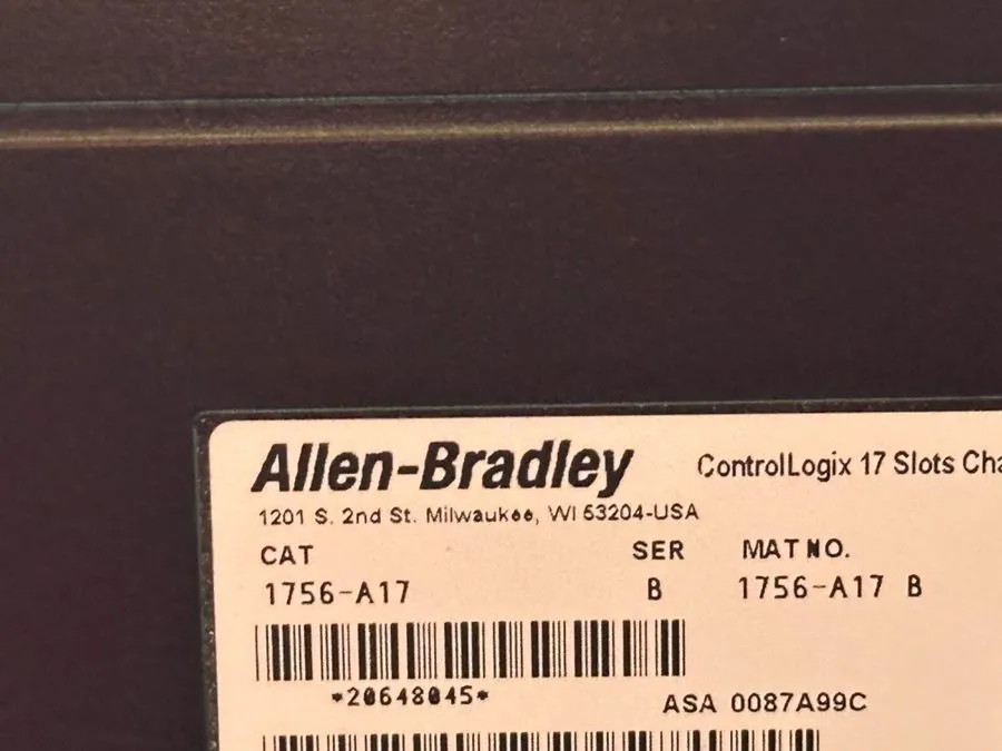 ПЛК ALLEN BRADLEY 1756-A17 ControlLogix PLC Chassis Rack 17 Slot 24VDC