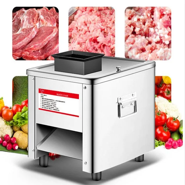 Слайсер 150kg/H Meat Cutter Commercial Electric Meat Slicer Shredded Cutting Mac