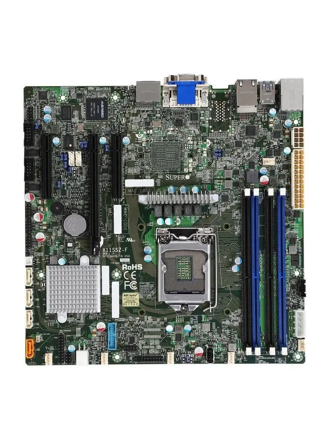 Материнская плата ✅Supermicro X11SSZ-F Motherboard microATX C236 vPro AMT Embedd