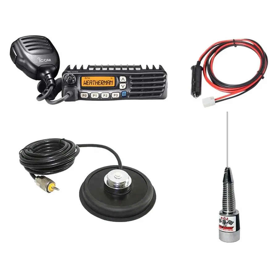 Радиостанция PCI Race Radios 1535 Chase Icom F5021 Mobile Radio w Magnetic Coax