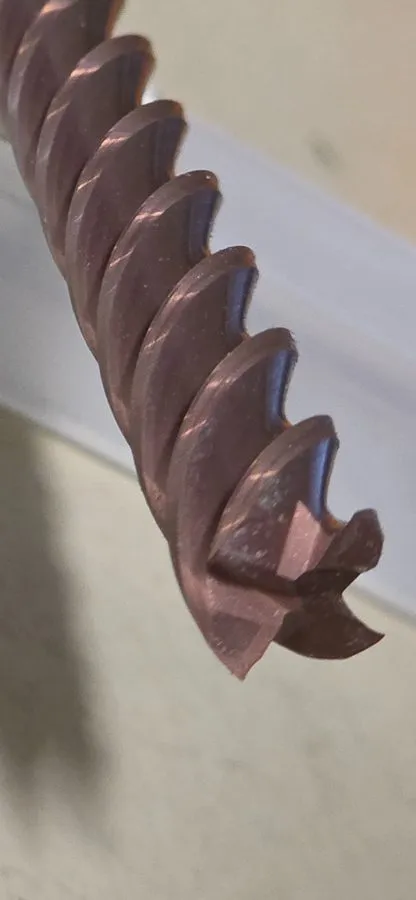 Режущий инструмент Accupro 87829719 3/8" 4FL TiCN Solid Carbide XXL End Mill 3"  — фото лота 2