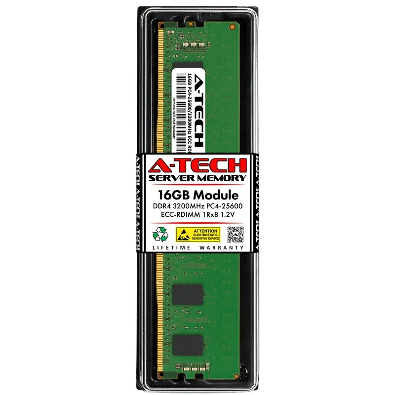 Модуль памяти A-Tech 128GB 4x 32GB 2Rx4 PC4-25600R RDIMM DDR4 3200 ECC REG Serve