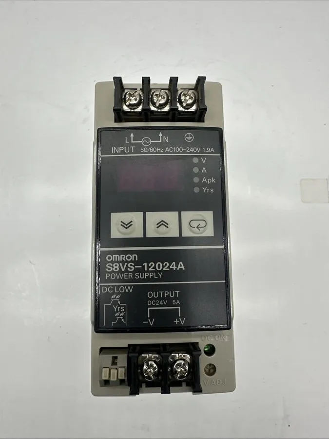 Блок питания Omron S8VS-12024A /ED2 Power Supply Din Rail 24VDC 5A — фото лота 1