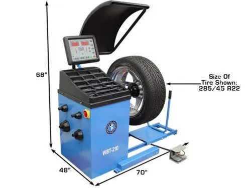Балансировочный станок Atlas Equipment WBT-210 Heavy Duty Truck Wheel Balancer — фото лота 2