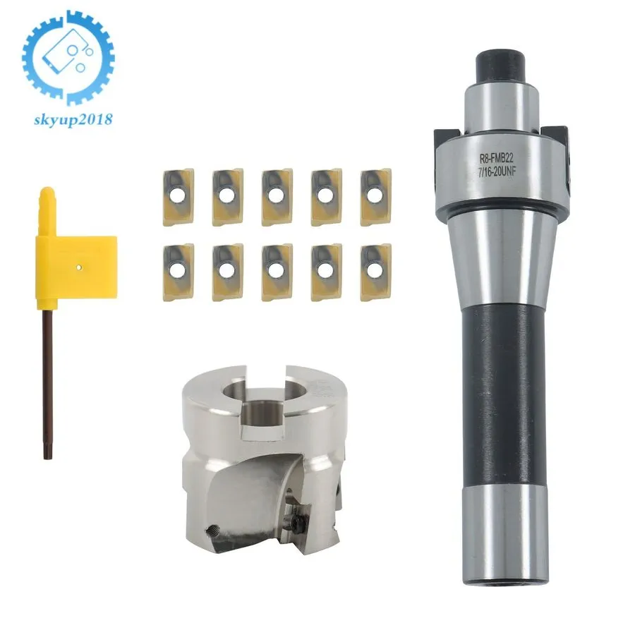 Режущий инструмент APMT1604 Carbide Insert Face End Mill Shell Cutter R8 FMB22 A — фото лота 1