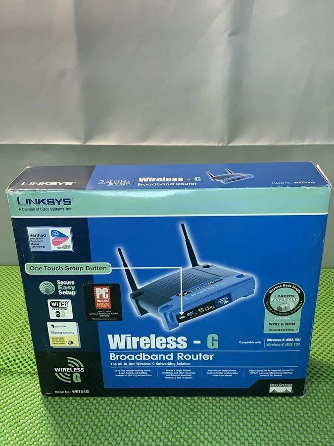Маршрутизатор LINKSYS WIRELESS -G BROADBAND ROUTER (WRT54G) 2.4 GHz/ 802.11g -4 