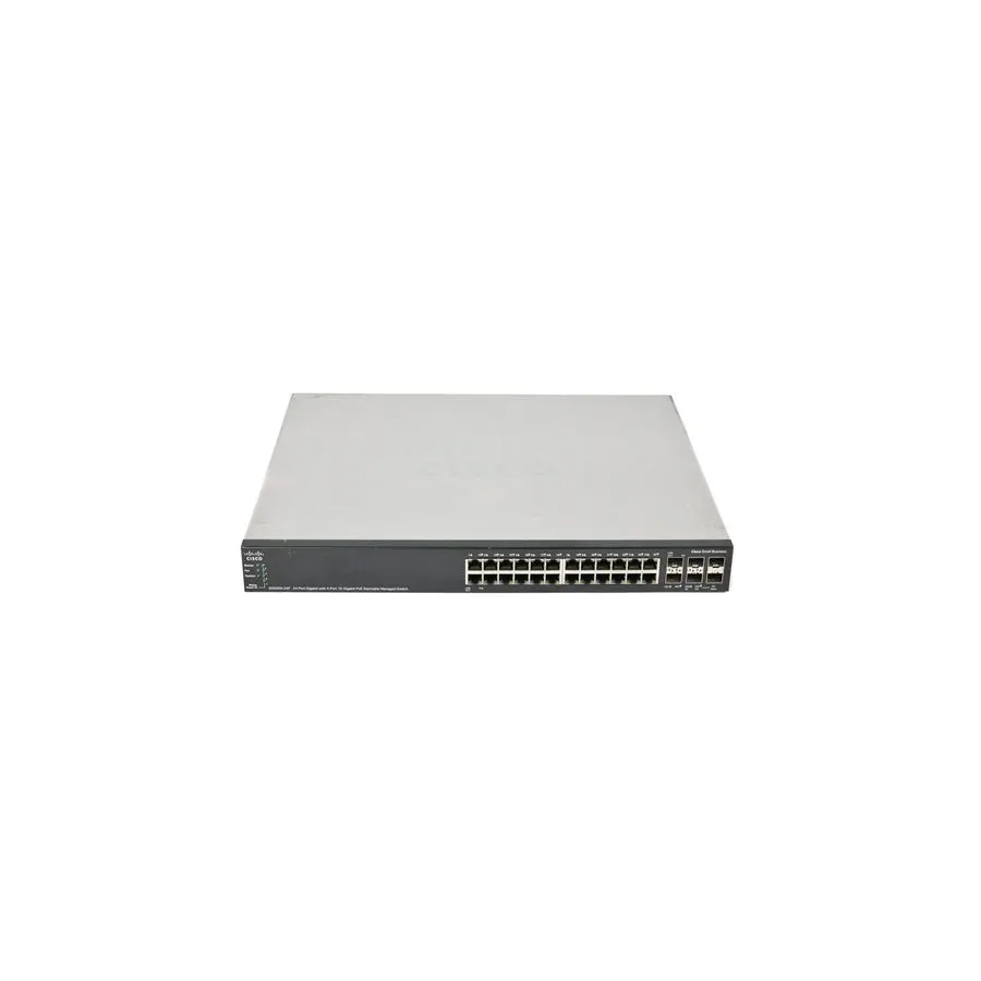 Коммутатор Cisco SG500X-24P-K9 24-Port 10/100/1000 PoE+ with 4-Port 10GbE SFP