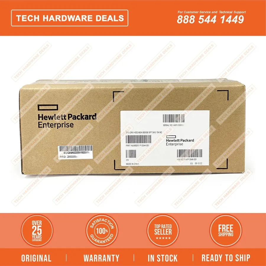 Жёсткий диск HPE P13244-001 R0Q54A 600GB MSA 2.5" SAS 12G 10K SFF M2 HDD Hard Dr