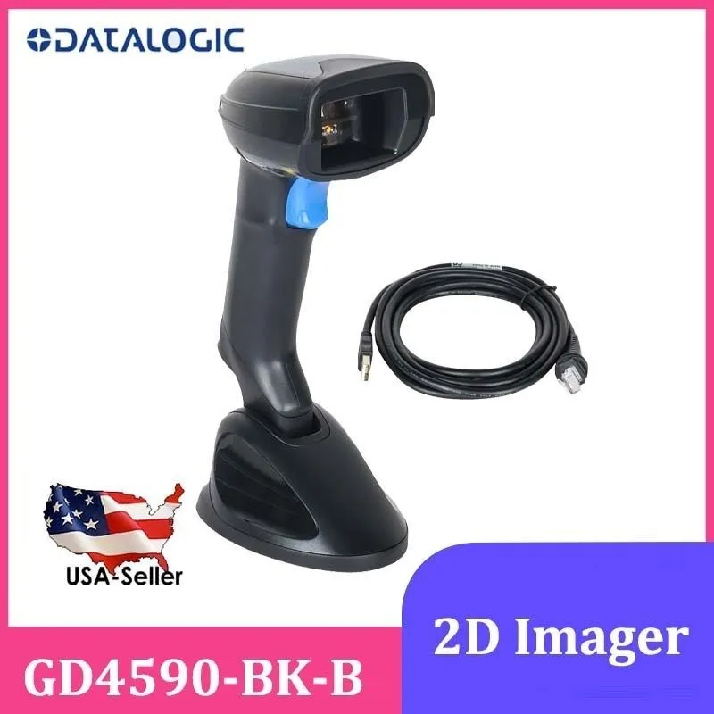 Сканер штрих-кода Datalogic 1D 2D Gryphon GD4590-BK-B Handheld USB Barcode Scann